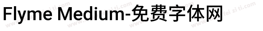 Flyme Medium字体转换